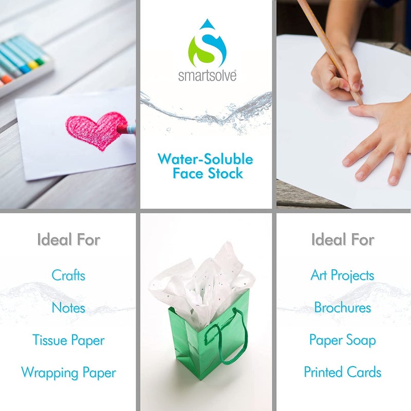 SmartSolve - IT117138 3pt Water-Soluble Paper, 8.5" x 11", White (Pack of 25) - Image 5